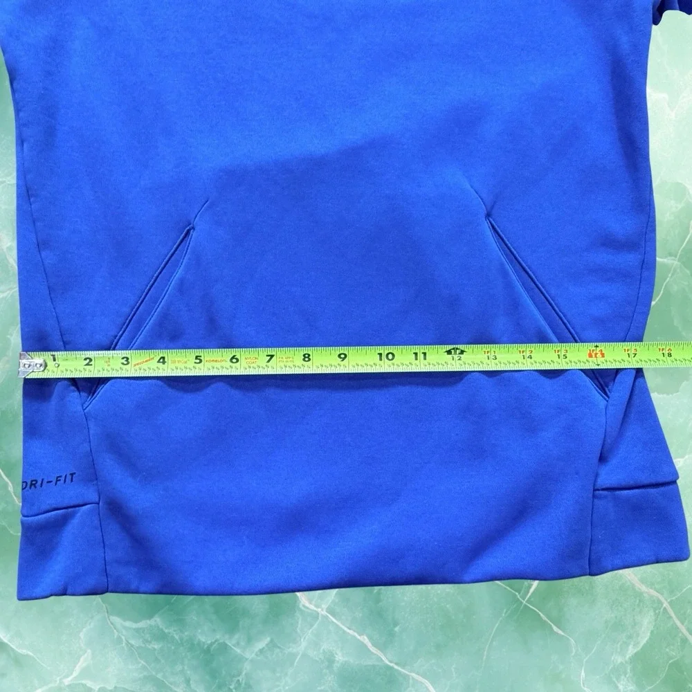 Nike Dri-FIT Therma Blue Pullover Hoodie Women's Small Athletic Sweatshirt